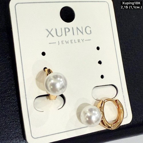 Сережки Xuping18К 20478 (1.1см)